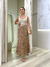 Saia midi de tricot bege 