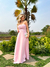 Vestido Crepe Musseline Tomara que Caia Rosa 