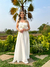 Vestido Crepe Musseline Tomara que Caia Branco