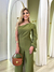 Conjunto blusa e calça pantalona verde 