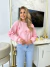 blusa moletinho rosa bebê