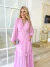 Vestido Manga Longa Crepe Musseline com Renda na internet