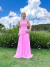 Vestido Longo Chiffon Tomara que Caia com Gola - comprar online
