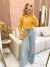 Calça Jeans Wide Leg Jeans Claro - comprar online