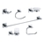 Accesorios Baño Peirano Set De 6 Piezas Linea 11000