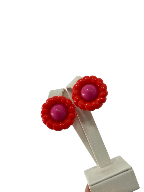 Brinco Flor Vermelho - comprar online