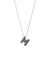 Colar Inicial M - Banho Prata 925 - comprar online