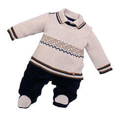 MACACÃO TRICOT BENJAMIN SUEDINE
