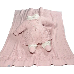 SAIDA MATERNIDADE VESTIDO TRICOT E MACACÃO ISIS ROSA