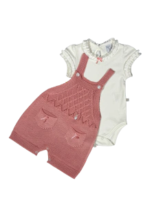 ROMPER TRICOT E BODY EMANUELLY ROSÊ - comprar online