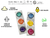 100 - Combo de 6 condones de colores Trustex Condon Ultra Sensible Rainbow