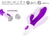 450 - vibrador doble estimulacion recargable g spot