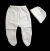 Conjunto de Medio Osito con Gorrito Liso - Prematuro - Blanco - Prematuro