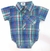 Body manga corta con cuello y bolsillo tipo camisero escoces de varon - 0-12 meses