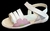 Marcel Sandalia Corazon con Aplique 3 Tiras Flor