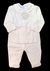 Conjunto Batita Manga Larga Cuello Baby Osito Bordado Ranita Con Pie Morley