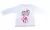 Soft Red Remera Manga Larga de Nena Estampada Con Volados Puntillita