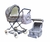 Cochecito de lujo Pram tipo Ingles: Moises+Silla de Paseo+Bolso