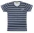Remera Manga Corta Rayada
