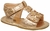 Marcel Sandalia bebe cuero - belcro - aplique flor - 15 - 19
