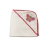Toallon Con Capucha Bordada Mariposa - 75 Cm X 79 Cm