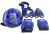 Rollers talle ajustable Power Rangers. Incluye casco, coderas y rodilleras - 26-30