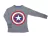 Remera Manga Larga Personaje Con Estampa Capitan America - 2 AL 8