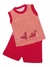Conjunto Algodon Musculosa y Short Rayado Estampado Dinosaurio - 1 al 5 Bebe