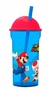 Wabro Vaso 460ml con Sorbete Transparente Tapa Alta Super Mario