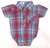 Body manga corta con cuello y bolsillo tipo camisero escoces de varon - 0-12 meses