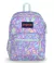 Jansport Mochila Espalda Cross Town - 1 Cierre Frontal Y 1 Bolsillo Frontal - Con Bolsillo Para La Botella - Fluid Floral Pastel Lilac - 26 L