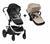 Nuna Demi Grow + Asiento Extra - Cochecito Doble Gemelar Mellizos