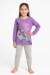 Pijama Interlock Manga Larga Estampado Stile Girl - 4-12