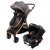 Romanzo Cochecito Infantil 3 en 1 Travel System Con Huevito Y Base Isofix moises