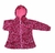 Soft Red Campera de Plush con Capucha Estampado Floreado