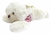 Oso de Peluche Acostado con Remera Rayado sin Sonido - 22 cm