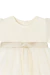 Vestido Bautismo manga corta en gasa con faja y borde de falda en razo - 1-3 - comprar online