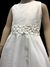 Vestido de Comunión de Gasa Sin Manga con Flores en la Cintura - 8 - 16 - comprar online