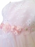 Vestido Bautismo Sin Mangas Tul Con Flores Rosas - 2 al 3 - comprar online
