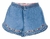 Short de Jean con Elastico y Volado Cintura Elastizada - comprar online