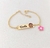 Pulseira Infantil com nome e florzinha