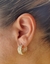 Brinco Argola Cravejado com zirconia - loja online