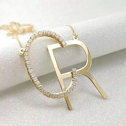 Colar Letra Monograma Duplo