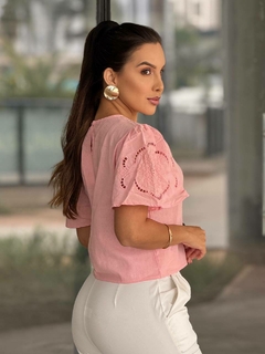 Blusa Manga Curta 28135 FDG CL14 - LaneModaAtacado