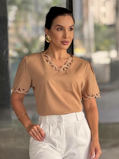 Blusa Manga Curta 85007 FDG CL04 - LaneModaAtacado
