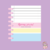 Capa para caderno de disco Sorria