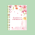 Agenda 2025 espiral completa Floral Aquarela cute