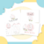 Livro do bebê personalizado menina passarinho flores - comprar online
