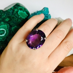 Anillo Amatista facetada (A) - comprar online