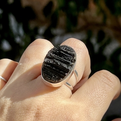 Imagen de Anillo turmalina negra